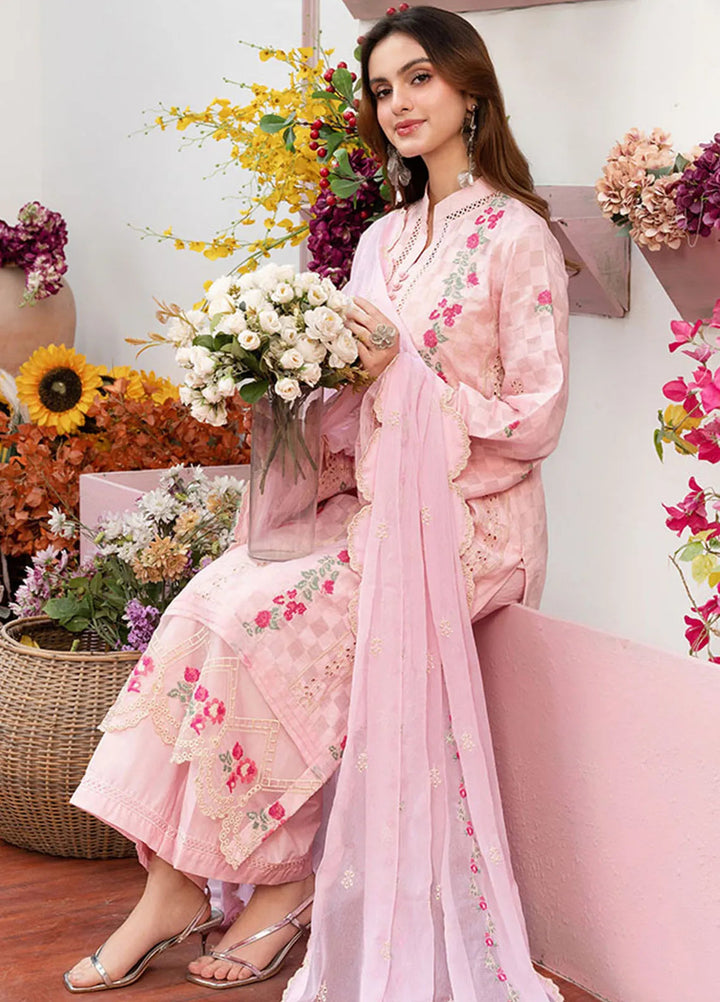 Shahzeb Textiles Embroidered Lawn Suits Unstitched 3 Piece ST25MS D-05 - Summer Collection