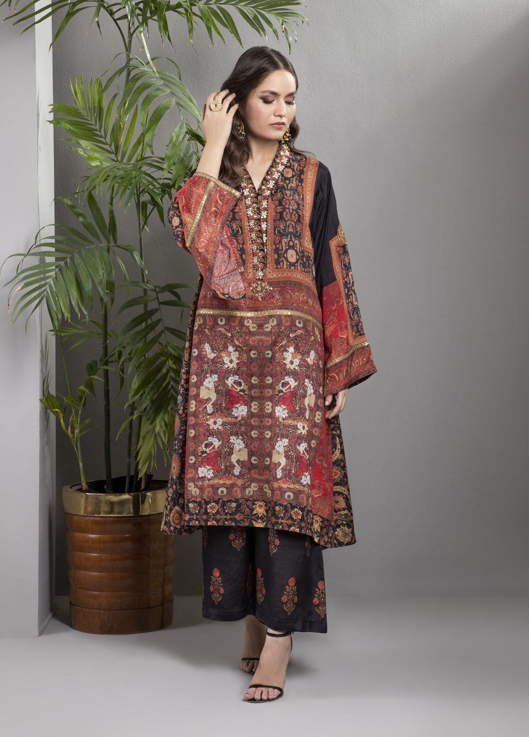 Shamaeel Ansari Luxury Pret  Silk 2 Piece Suit AFS 07