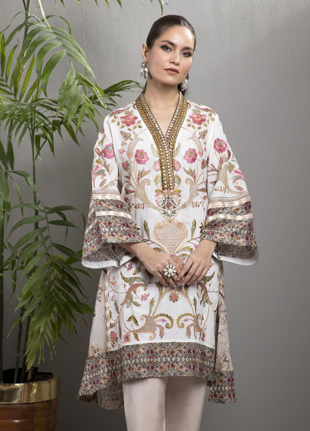 Shamaeel Ansari Luxury Pret  Silk 2 Piece Suit AFS 11