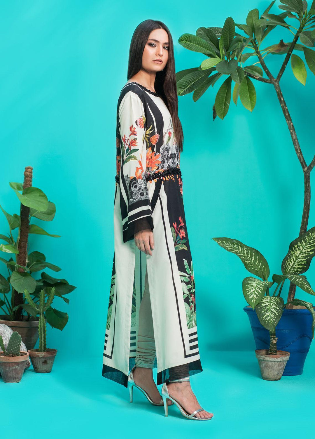 Shamaeel Ansari Luxury Pret  Silk Shirt D-05