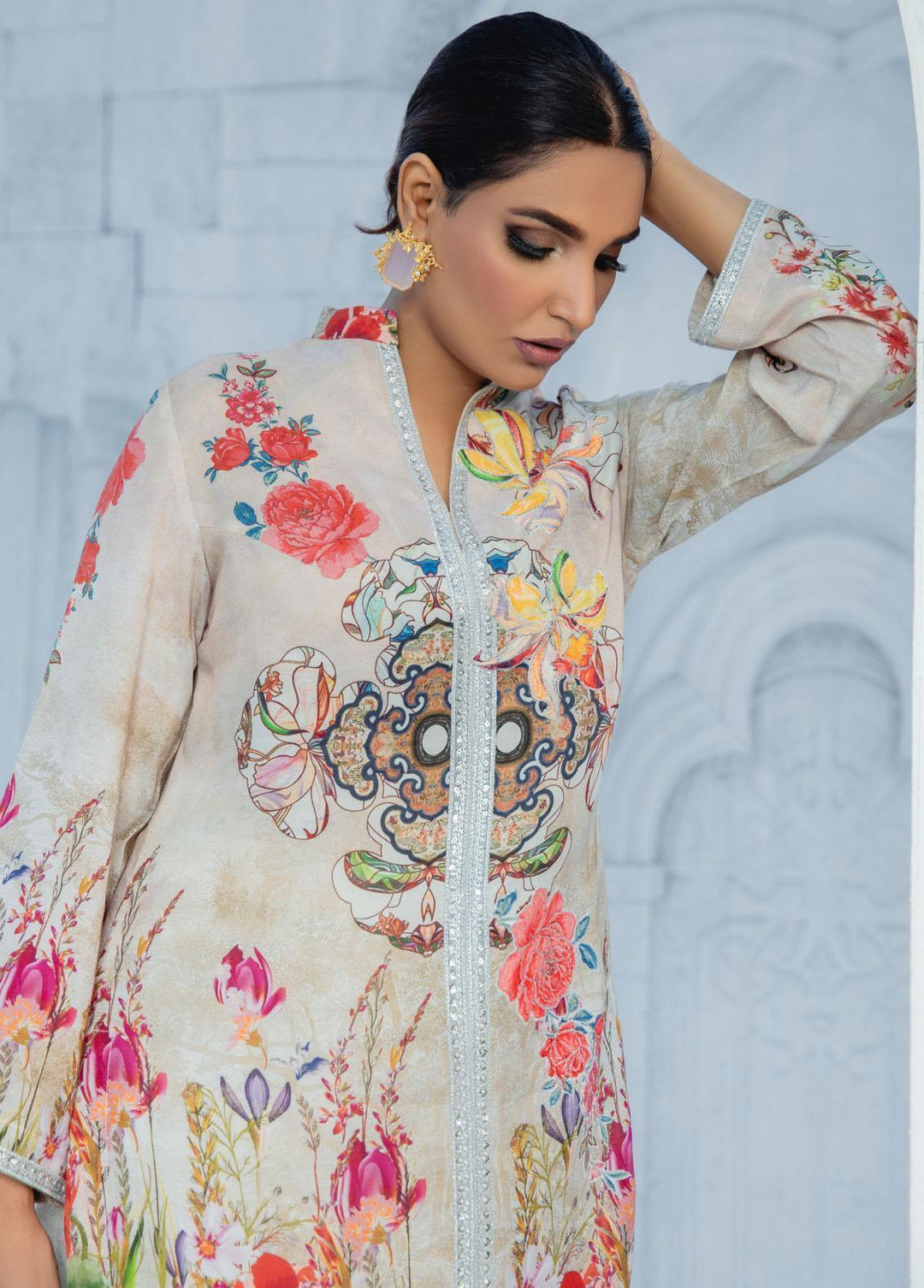 Shamaeel Ansari Pret Casual Cotton Silk Kurti SHA23EP ECK-06