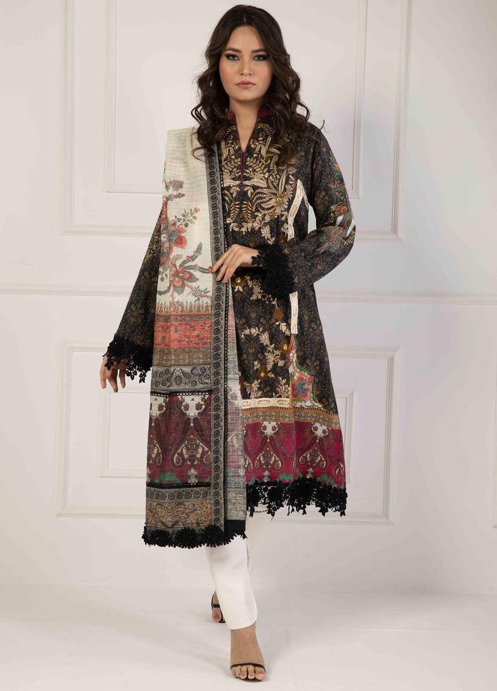 Shamaeel Ansari Embroidered Lawn Suits Unstitched 3 Piece SHA23E LV113 - Summer Collection