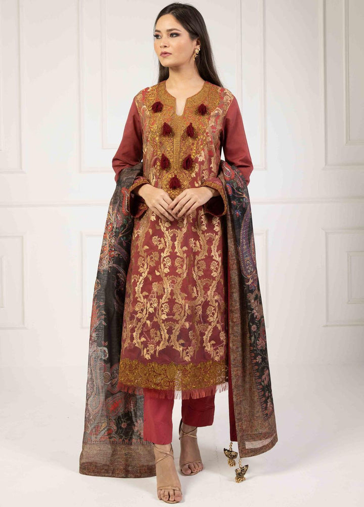 Shamaeel Ansari Embroidered Lawn Suits Unstitched 3 Piece SHA23E LV115 - Summer Collection