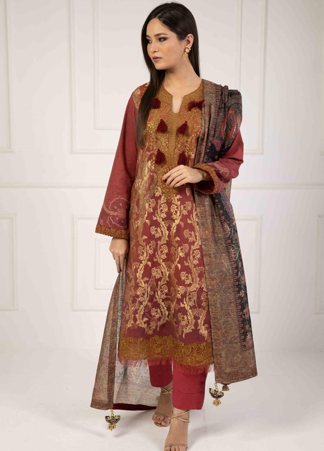 Shamaeel Ansari Embroidered Lawn Suits Unstitched 3 Piece SHA23E LV115 - Summer Collection