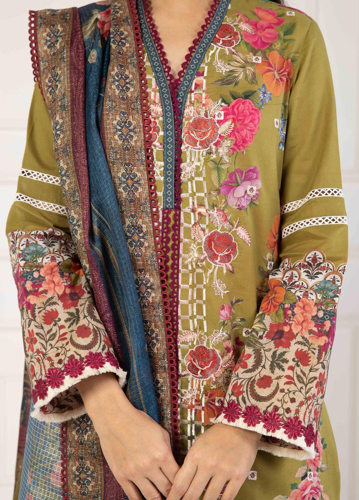 Shamaeel Ansari Embroidered Lawn Suits Unstitched 3 Piece SHA23E LV116 - Summer Collection