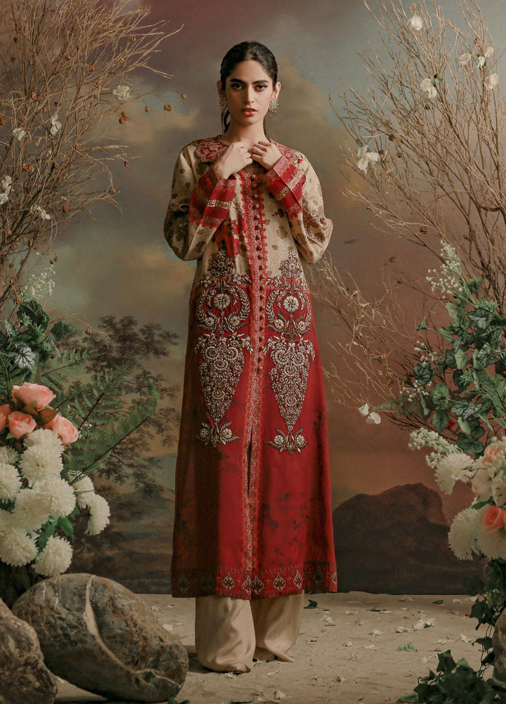 Shamaeel Ansari Luxury Pret  Silk Shirt ED D3