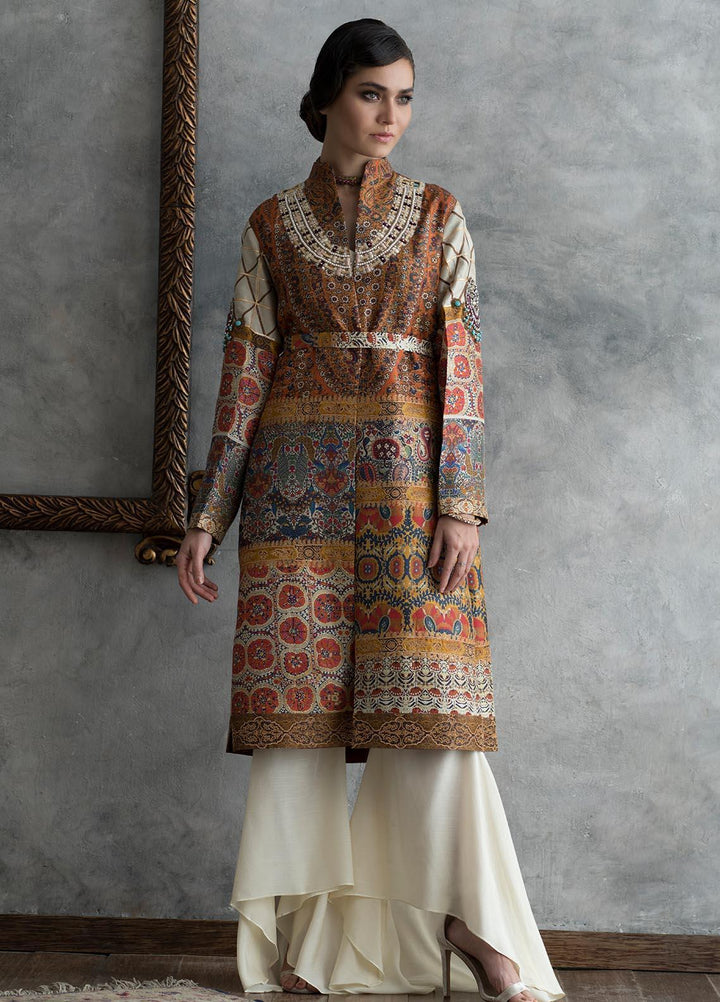 Shamaeel Ansari Luxury Pret  Silk Shirt KASHMIRI A