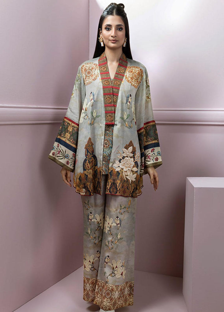 Shamaeel Ansari Pret Embroidered Silk 3 Piece Glam-07