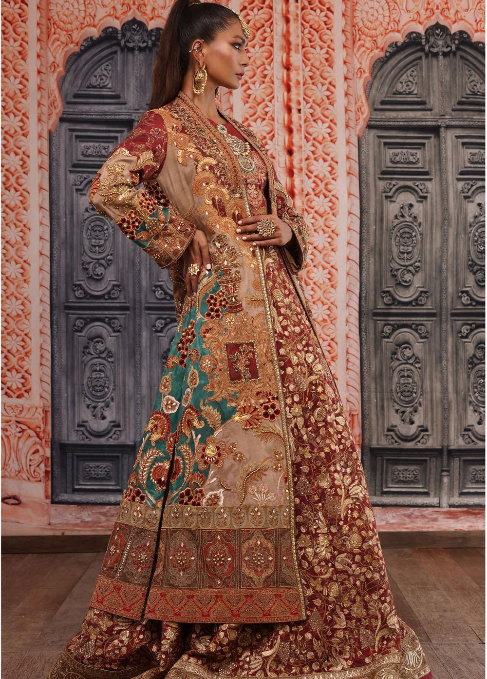 Shamaeel Ansari Luxury Pret  Silk 2 Piece Dress Majestic-09