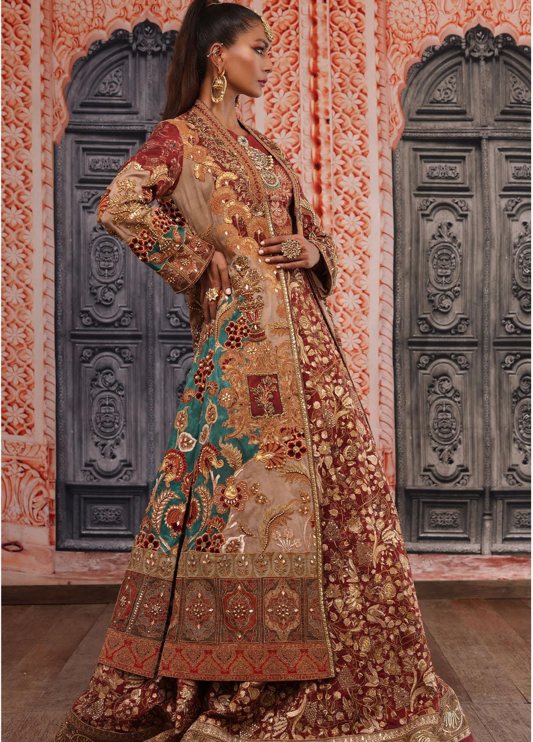 Shamaeel Ansari Luxury Pret  Silk 2 Piece Dress Majestic-09