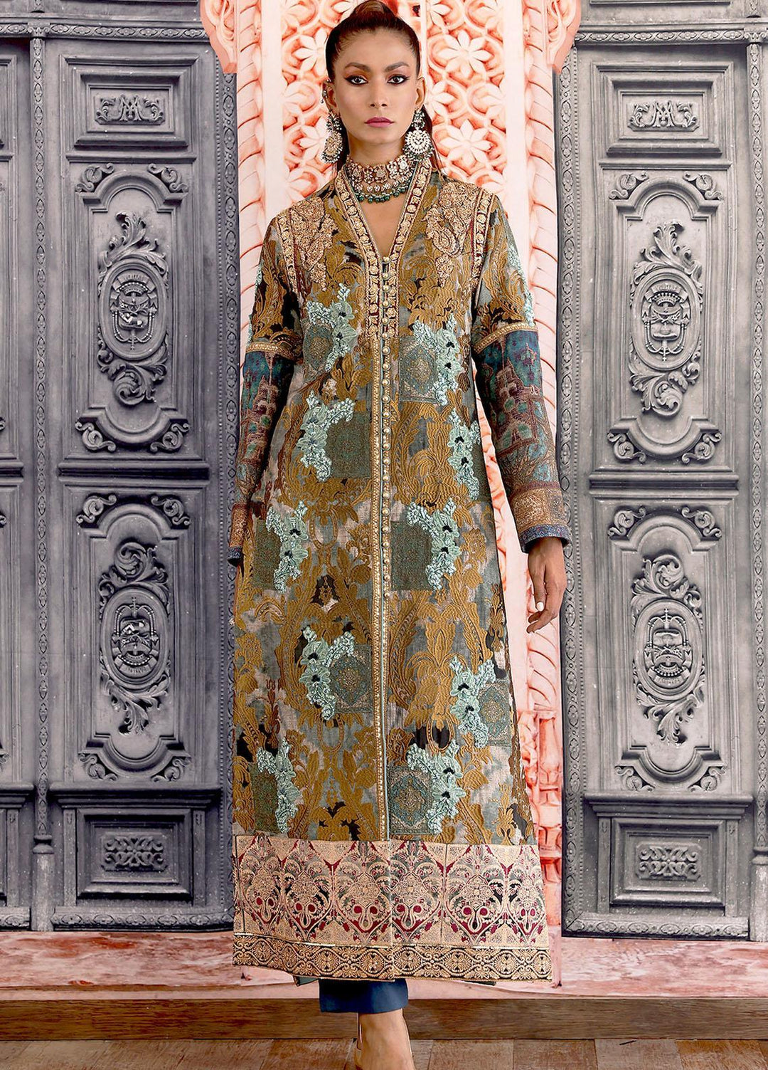 Shamaeel Ansari Luxury Pret  Silk 2 Piece Dress Majestic-12