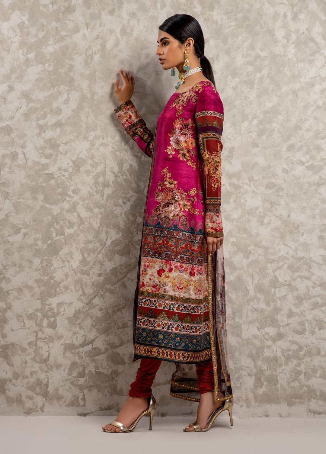 Shamaeel Ansari Luxury Pret Embroidered Silk Shirt AM-02