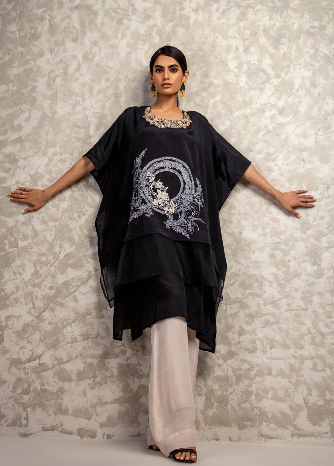Shamaeel Ansari Luxury Pret Embroidered Silk Shirt AM-08