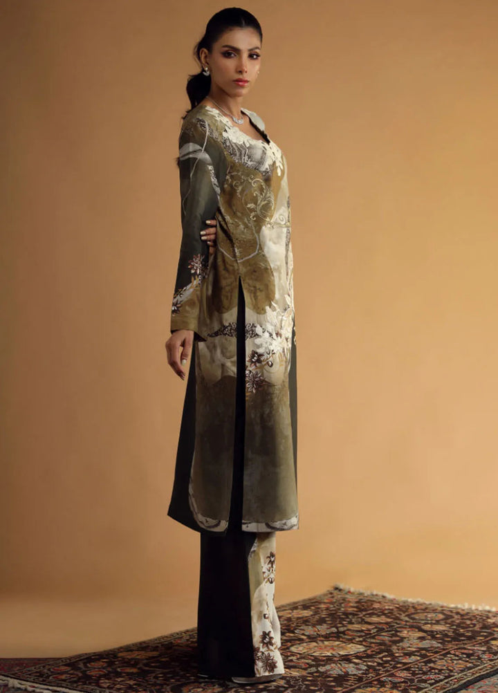 Shamaeel Ansari Pret Embroidered Khaadi Silk 2 Piece Suit DC-08