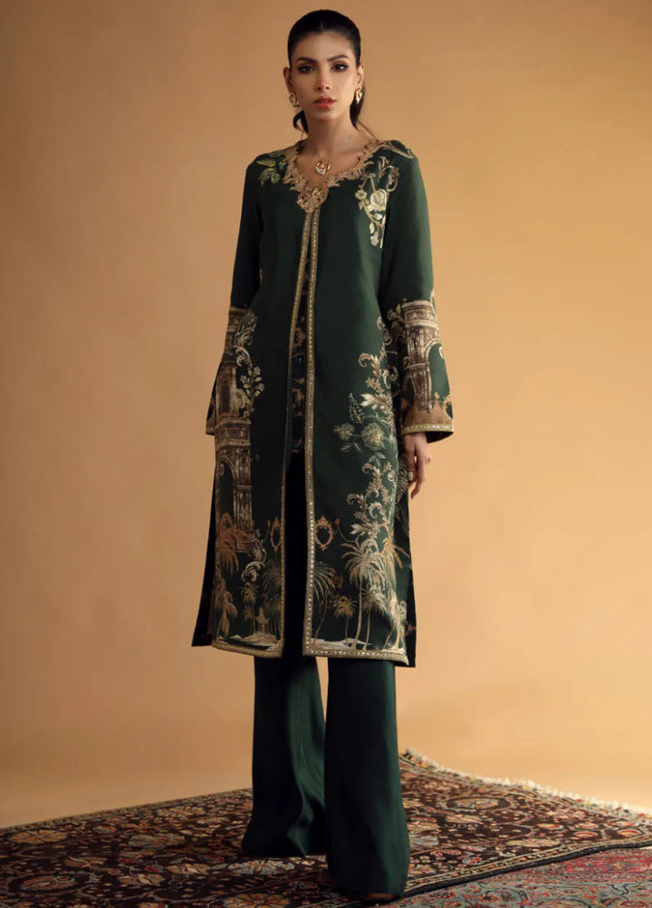 Shamaeel Ansari Pret Embroidered Khaadi Silk 2 Piece Suit DC-09