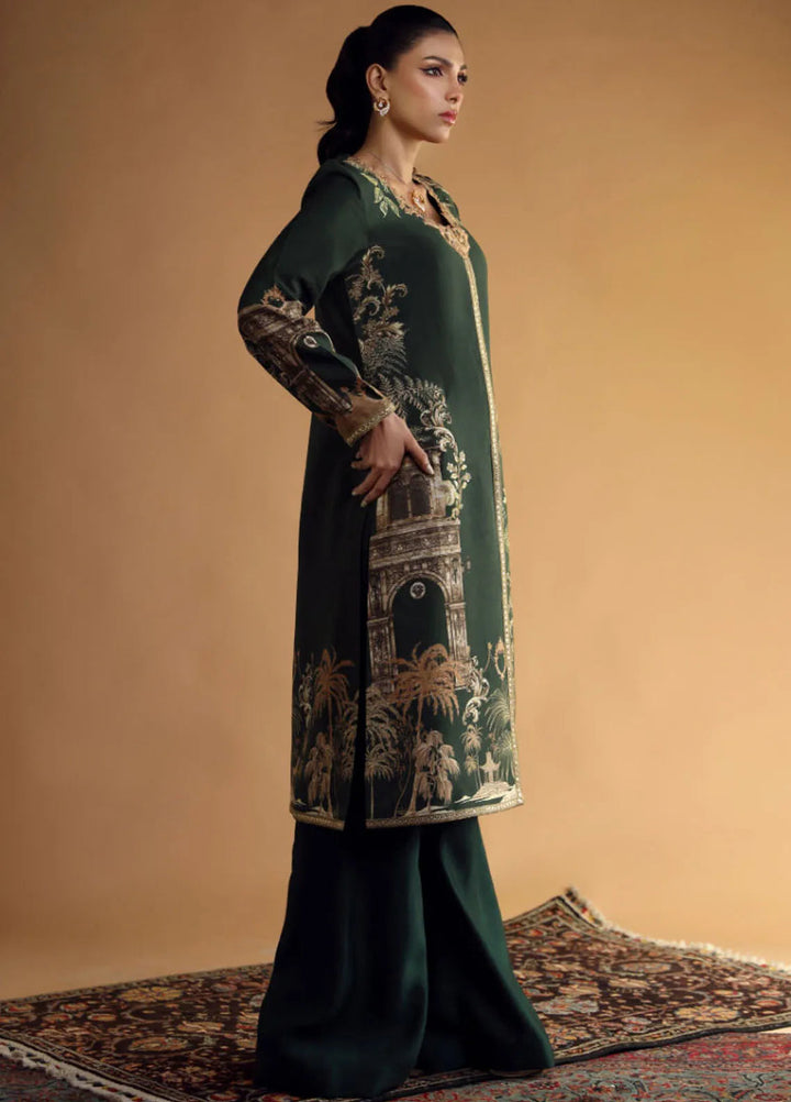 Shamaeel Ansari Pret Embroidered Khaadi Silk 2 Piece Suit DC-09