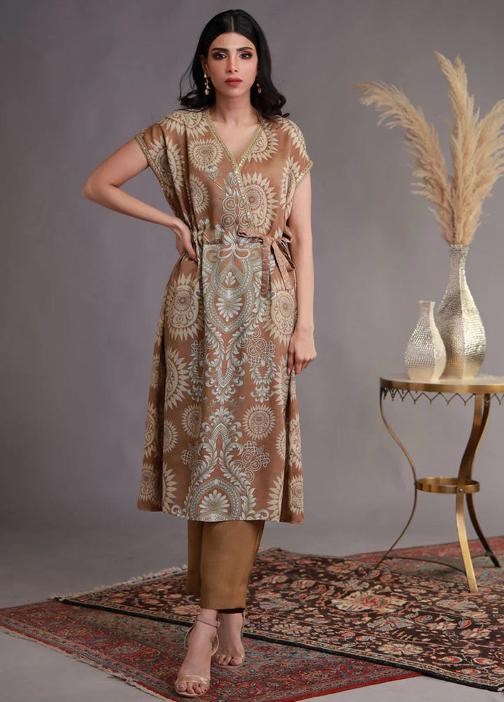 Shamaeel Ansari Pret Embroidered Khaadi Silk 2 Piece Suit WFE-04