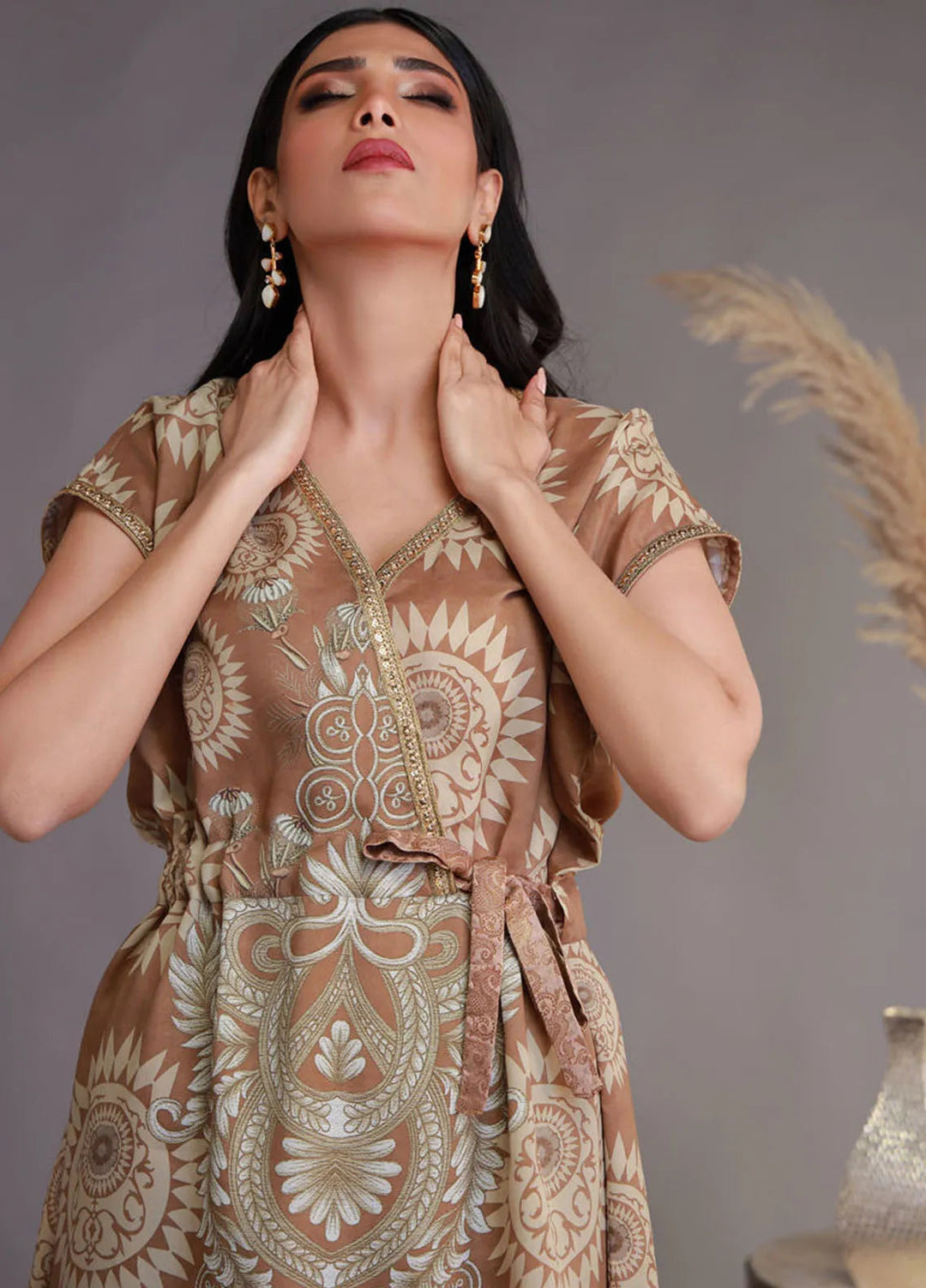 Shamaeel Ansari Pret Embroidered Khaadi Silk 2 Piece Suit WFE-04