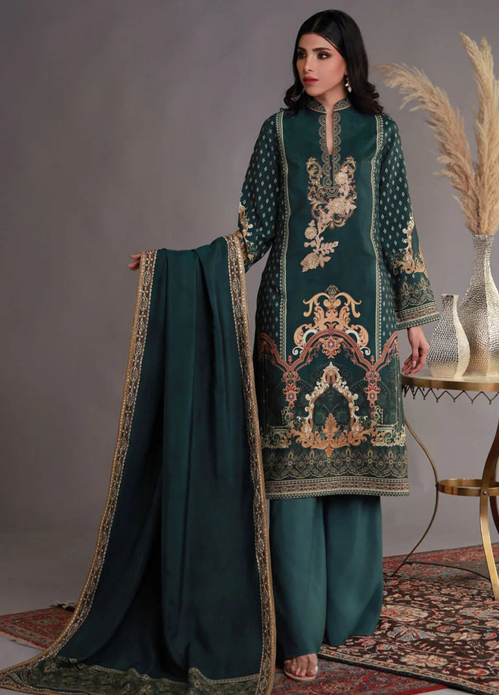 Shamaeel Ansari Pret Embroidered Khaadi Silk 3 Piece Suit WFE-03