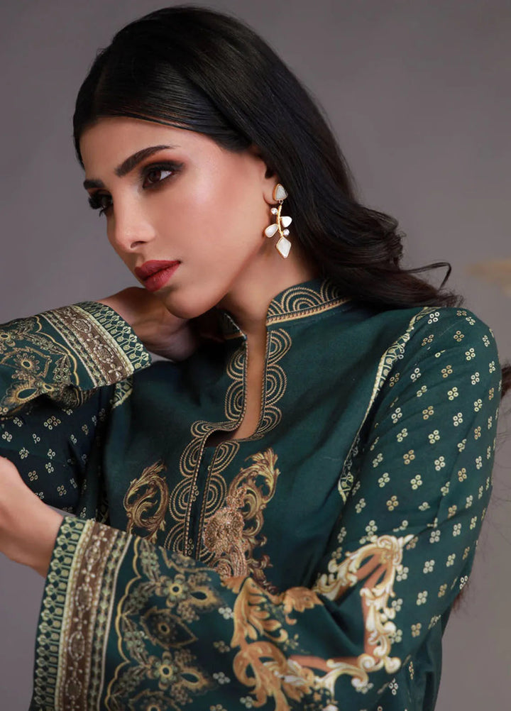 Shamaeel Ansari Pret Embroidered Khaadi Silk 3 Piece Suit WFE-03