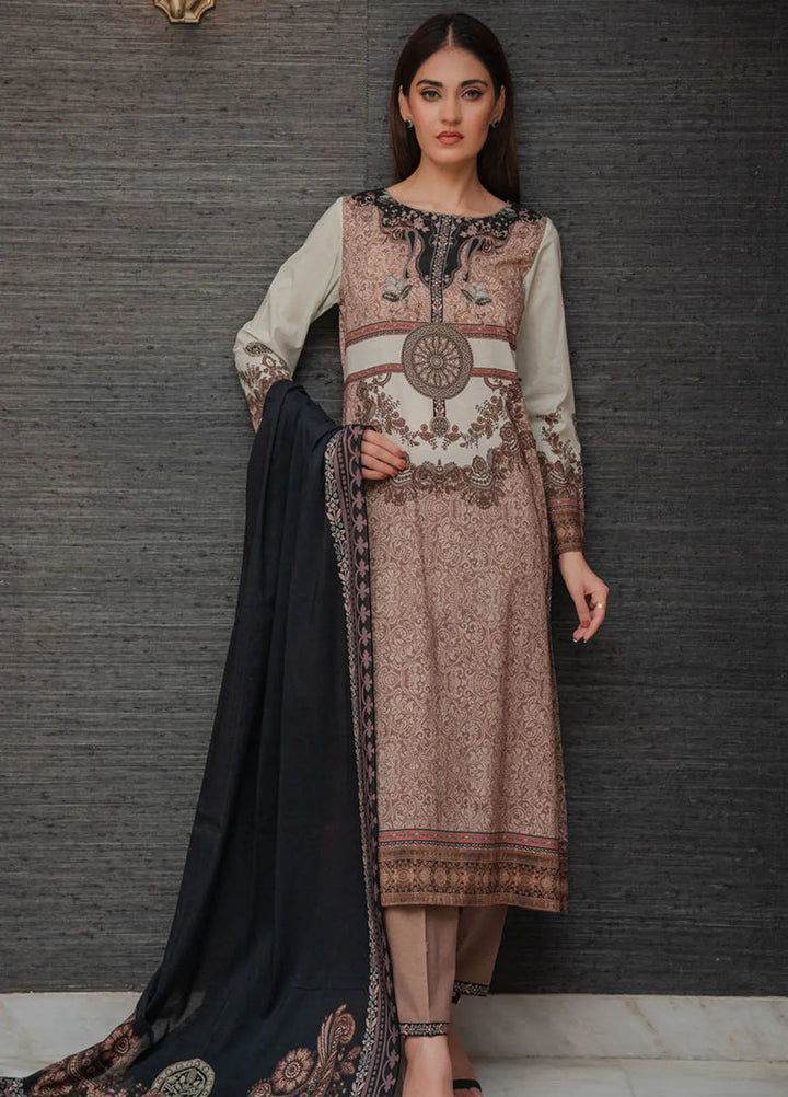 Shamaeel Ansari Pret Embroidered Lawn 3 Piece Suit LE-05