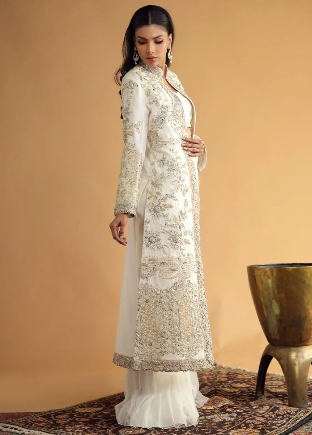 Shamaeel Ansari Pret Embroidered Organza 4 Piece Suit DC-03