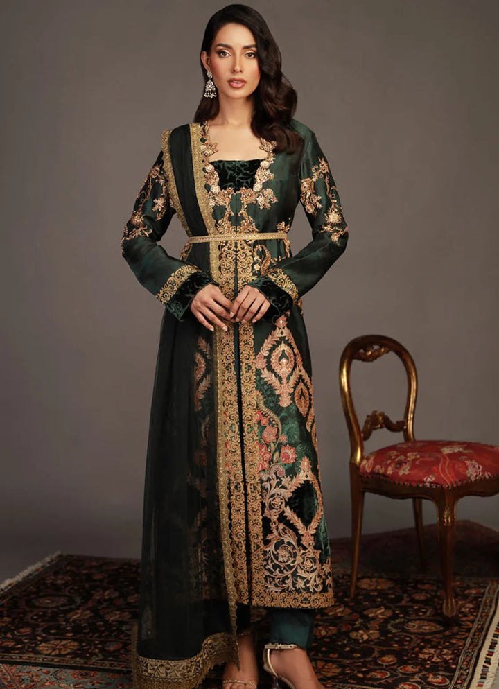 Shamaeel Ansari Pret Embroidered Sheesha Silk 2 Piece RV-09