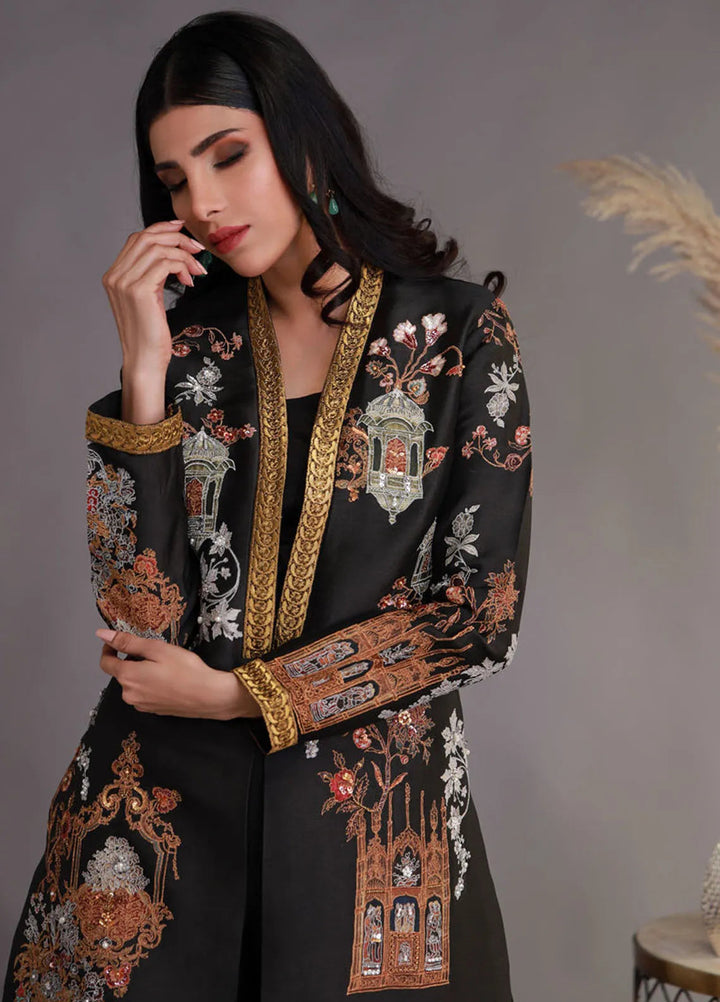 Shamaeel Ansari Pret Embroidered Sheesha Silk 3 Piece Suit WFE-10