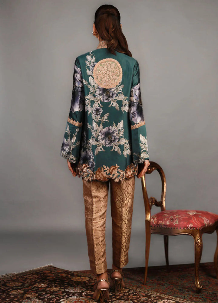 Shamaeel Ansari Pret Embroidered Silk 2 Piece Suit TRE-01