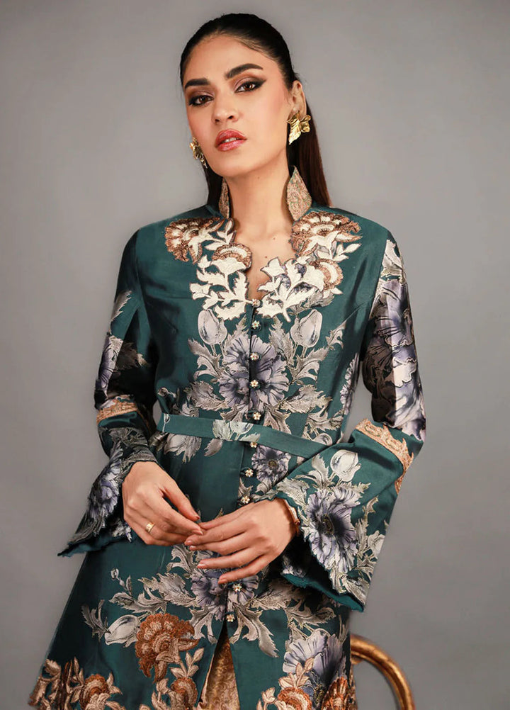 Shamaeel Ansari Pret Embroidered Silk 2 Piece Suit TRE-01
