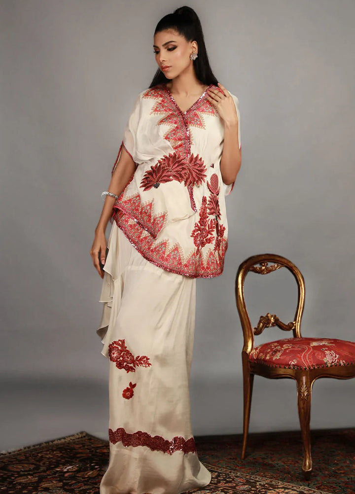 Shamaeel Ansari Pret Embroidered Silk 2 Piece Suit TRE-02