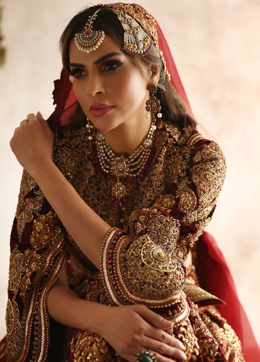 Shamaeel Ansari Pret Embroidered Silk 3 Piece EQ-04