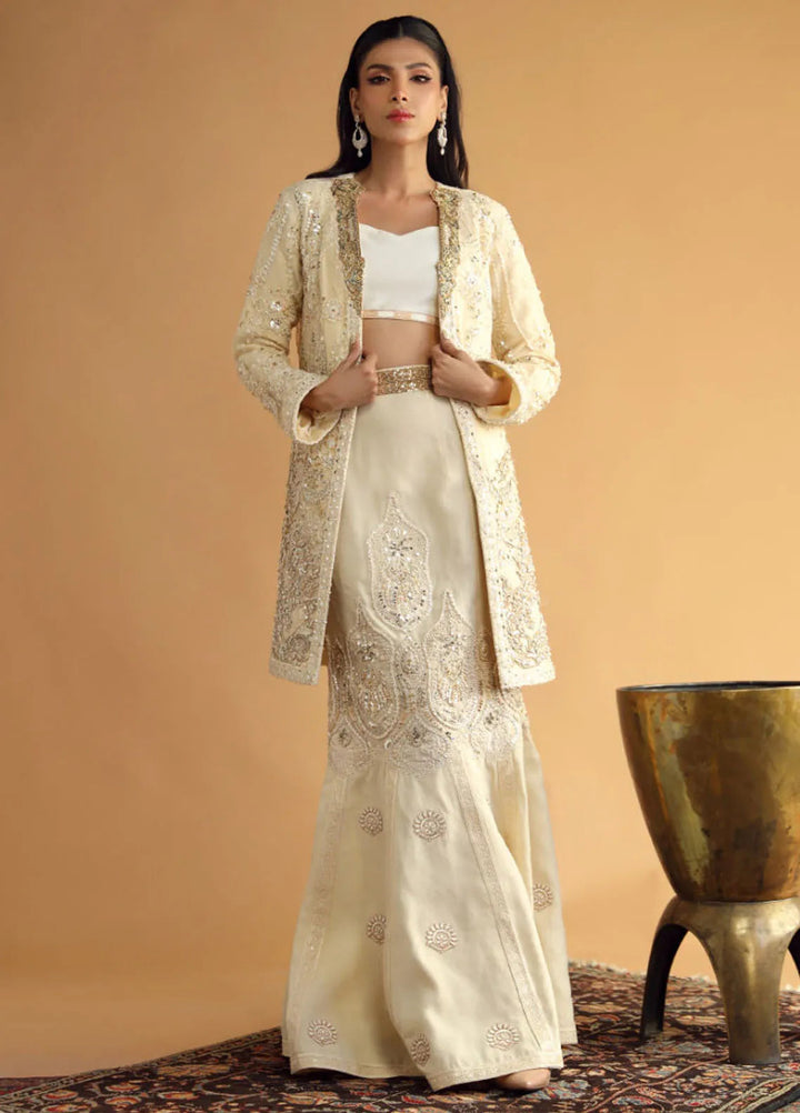 Shamaeel Ansari Pret Embroidered Silk 3 Piece Suit DC-01