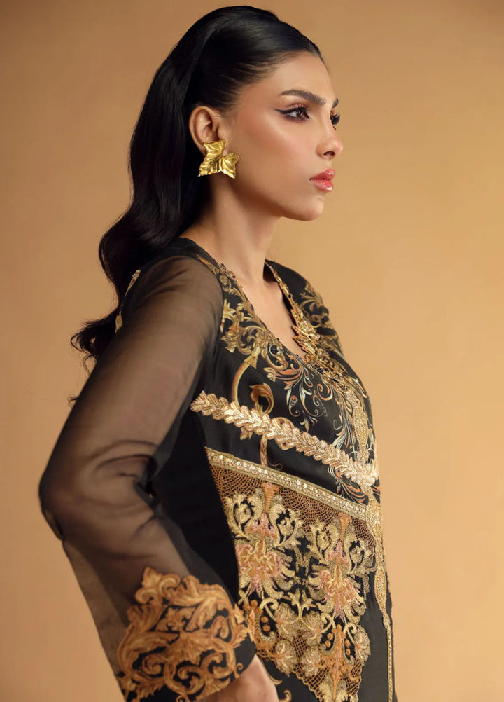 Shamaeel Ansari Pret Embroidered Silk Organza 3 Piece Suit DC-04