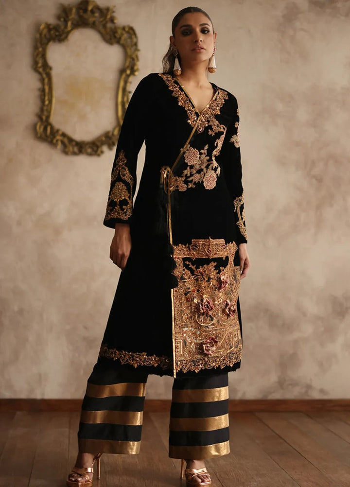 Shamaeel Ansari Pret Embroidered Velvet 2 Piece EQ-13