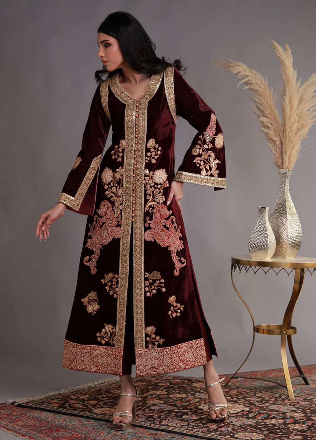 Shamaeel Ansari Pret Embroidered Velvet 2 Piece Suit WFE-01