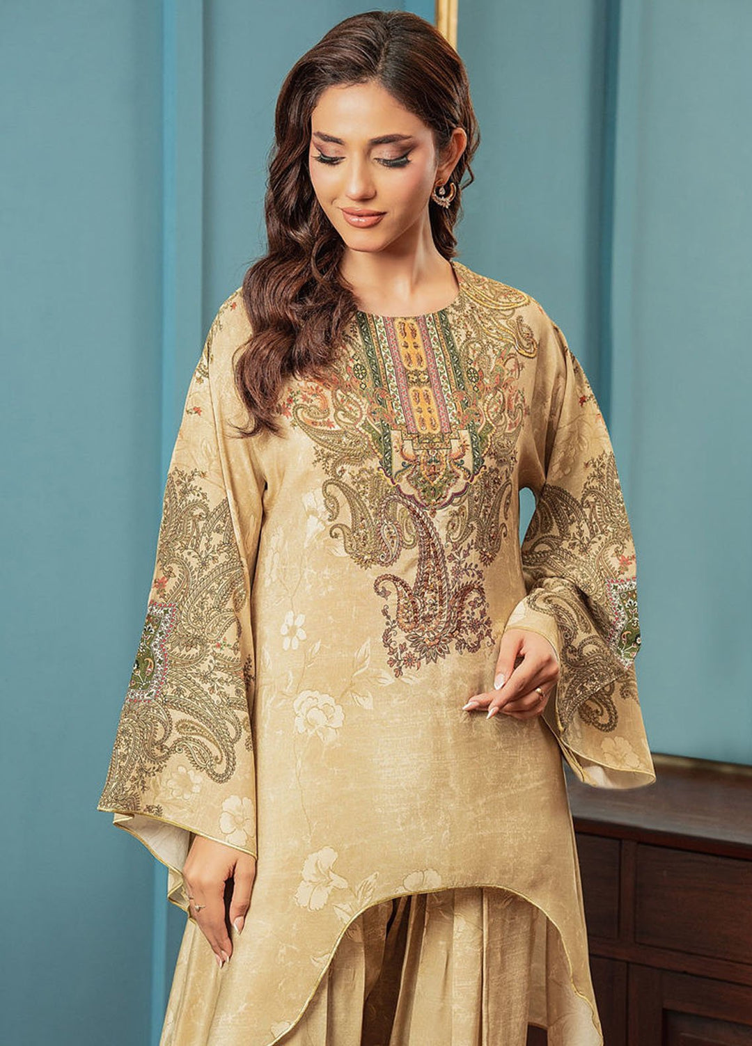 Shamaeel Ansari Pret Printed Crepe 2 Piece Suit ECK-31