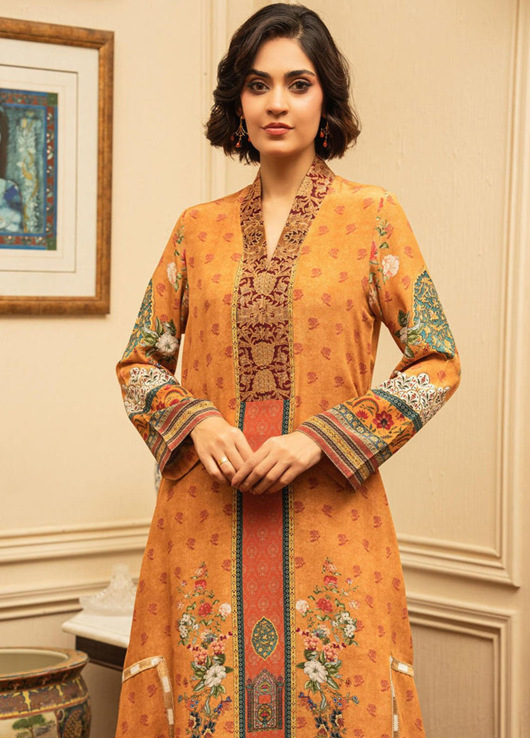 Shamaeel Ansari Pret Printed Crepe 2 Piece Suit ECK-32