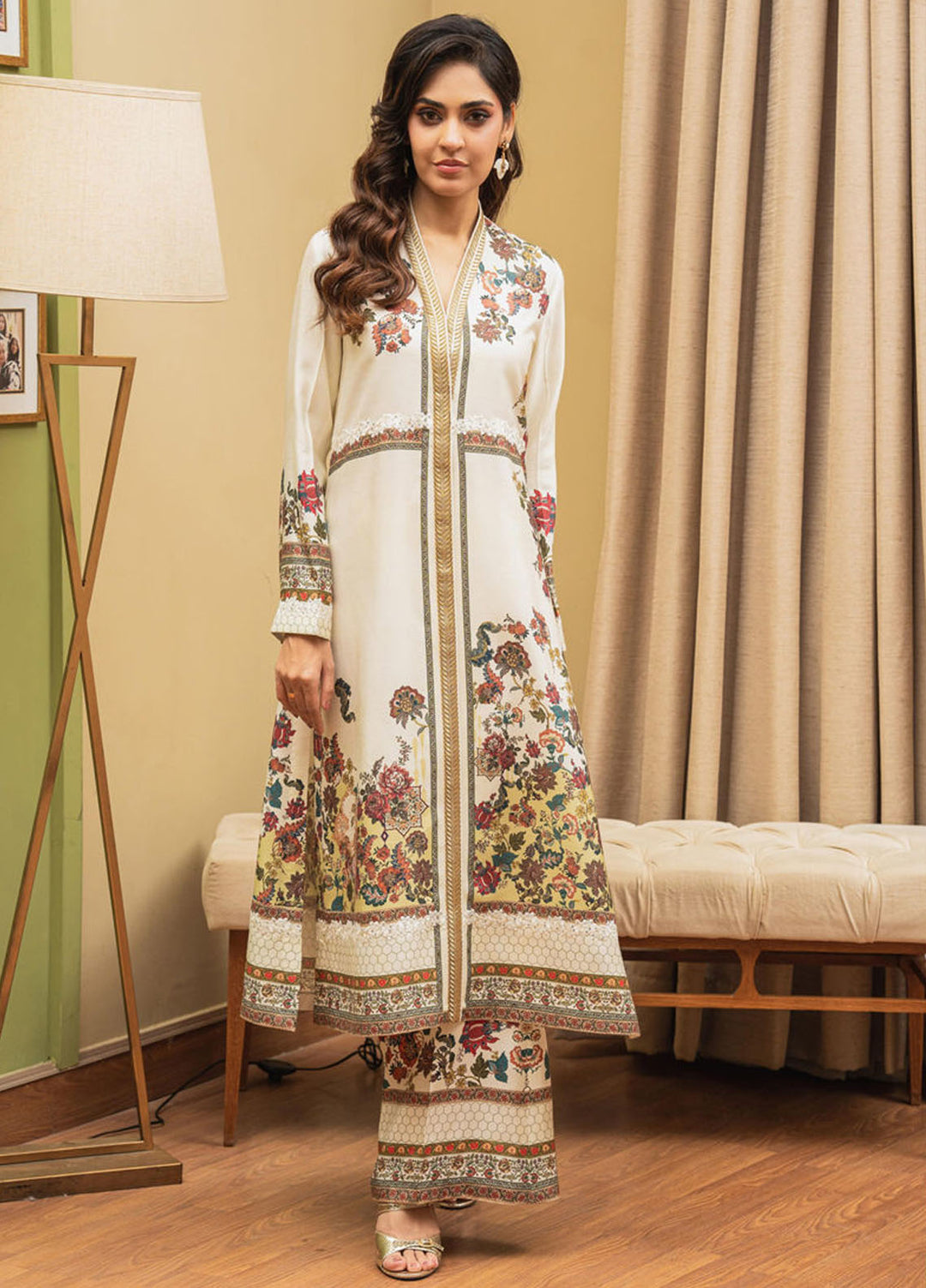 Shamaeel Ansari Pret Printed Khaddi Silk 2 Piece Suit ECK-26
