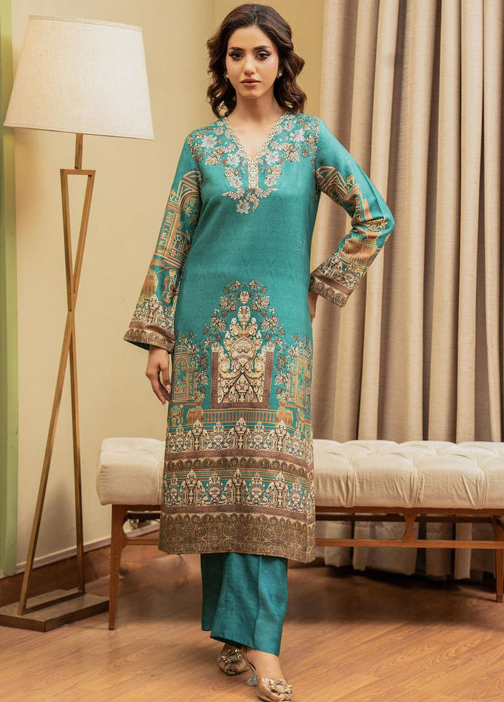 Shamaeel Ansari Pret Printed Khaddi Silk 2 Piece Suit ECK-27