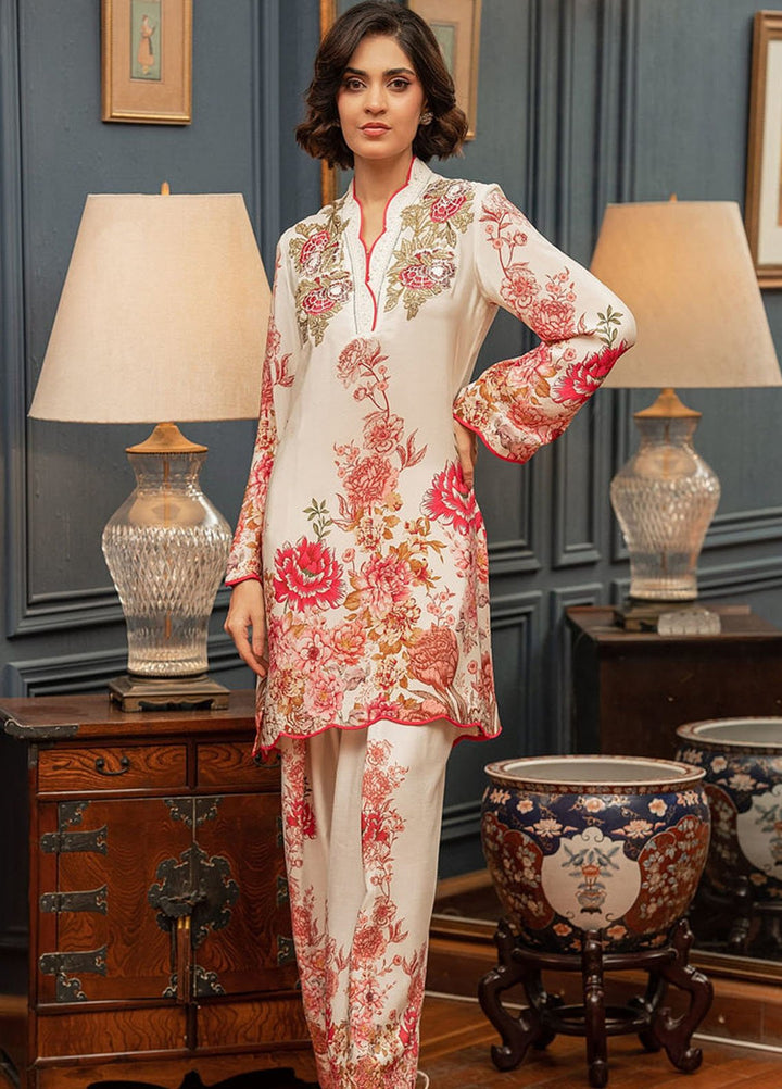 Shamaeel Ansari Pret Printed Khaddi Silk 2 Piece Suit ECK-33