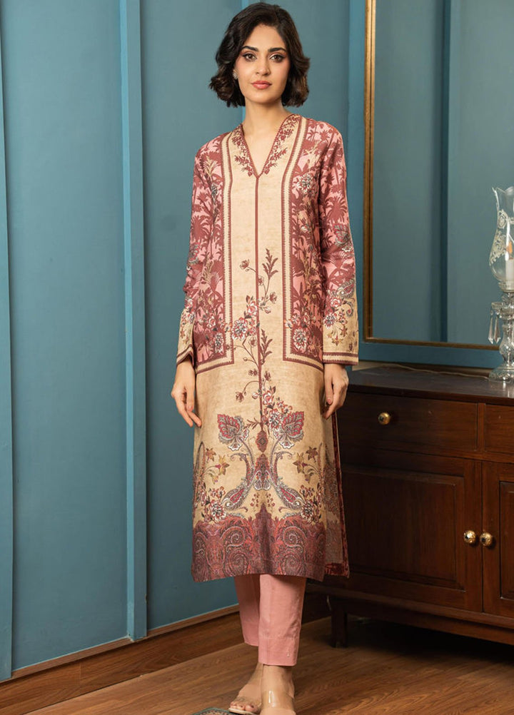 Shamaeel Ansari Pret Printed Khaddi Silk 2 Piece Suit ECK-34