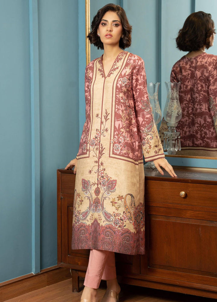 Shamaeel Ansari Pret Printed Khaddi Silk 2 Piece Suit ECK-34