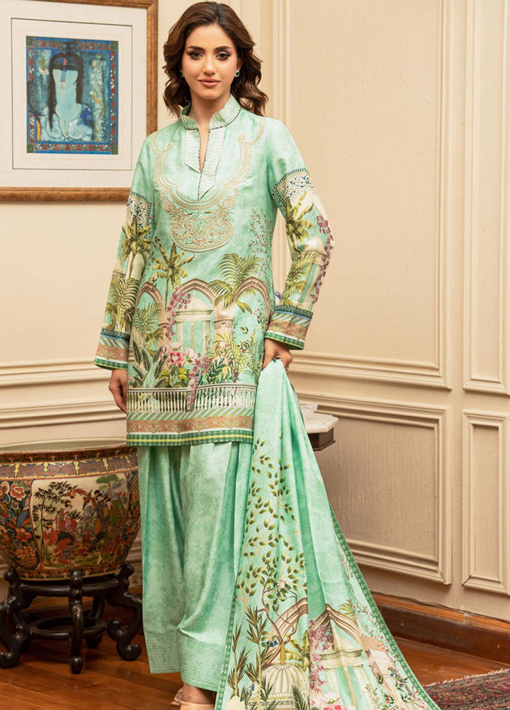 Shamaeel Ansari Pret Printed Khaddi Silk 3 Piece Suit ECK-30