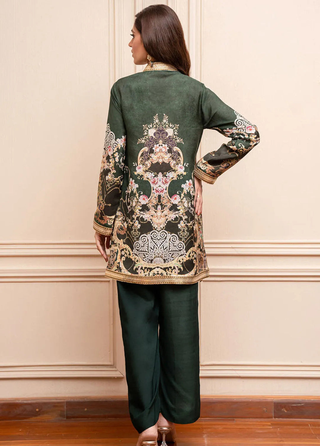 Shamaeel Ansari Pret Printed Silk 2 Piece Suit EKS-04
