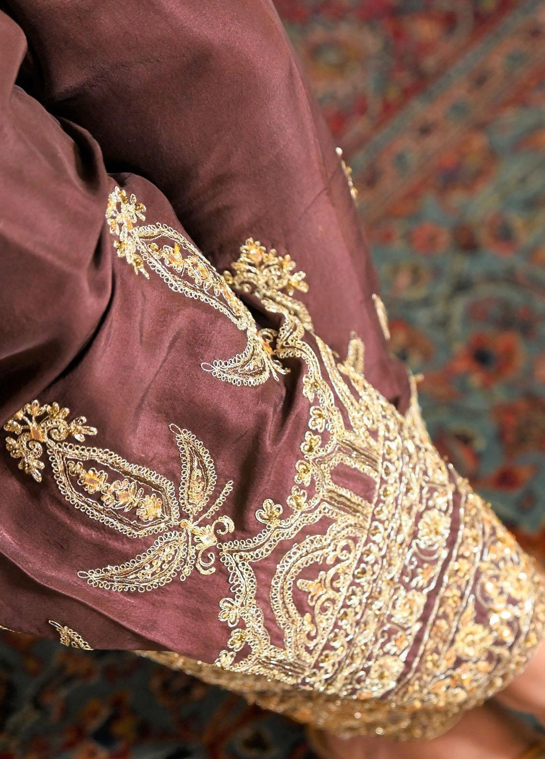 Shamaeel Ansari Embroidered Silk  Shalwar TS - Shalwar - Formals Collection