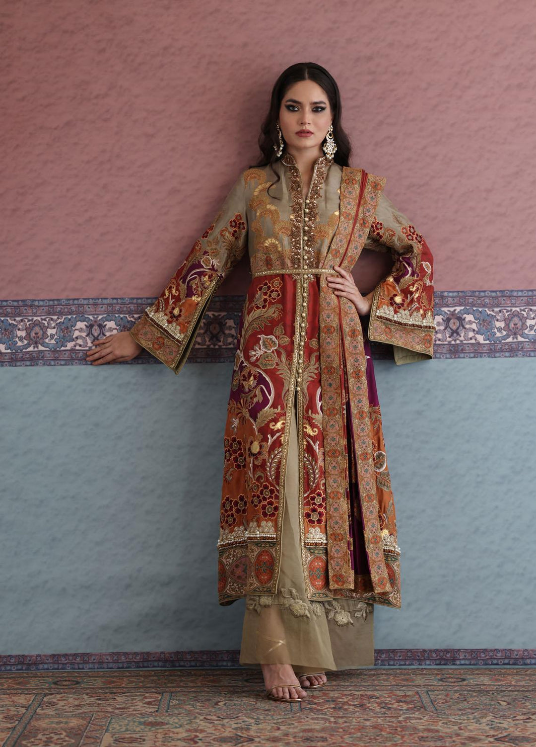 Shamaeel Ansari Luxury Pret  Raw Silk Shirt TS-09
