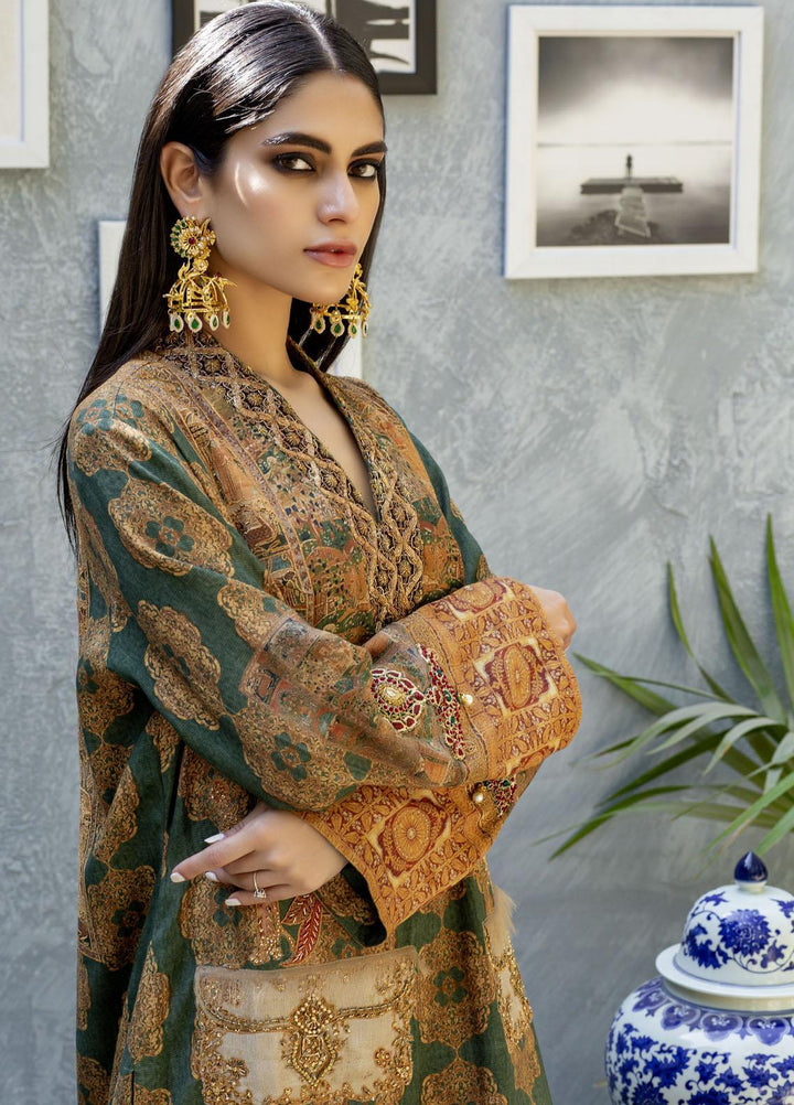 Shamaeel Ansari Luxury Pret  Silk Shirt SW-NV 14