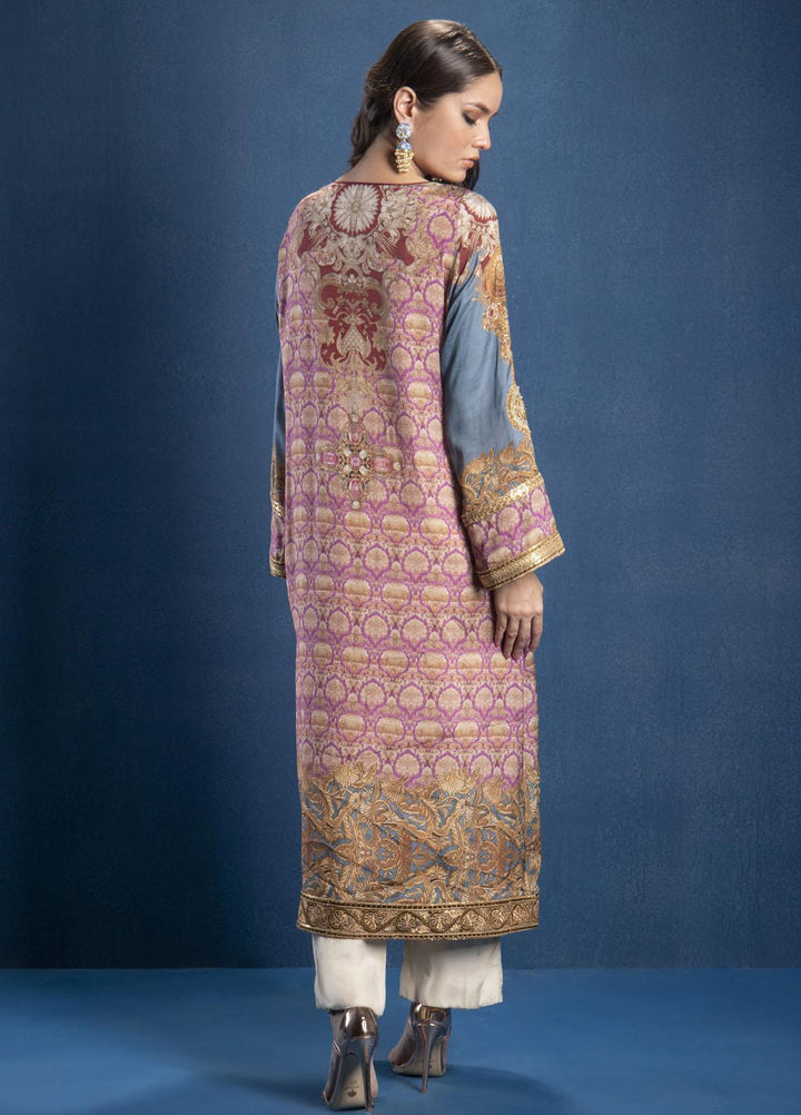 Shamaeel Ansari Luxury Pret  Silk Shirt SMA22SL S-01
