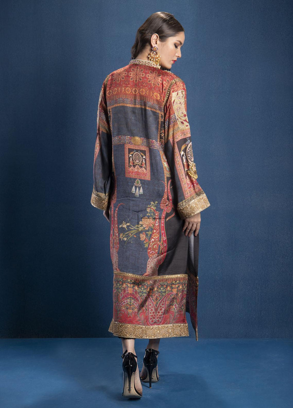 Shamaeel Ansari Luxury Pret  Silk Shirt SMA22SL S-03